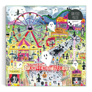 Michael Storrings Haunted Amusement Park 500-Piece Puzzle