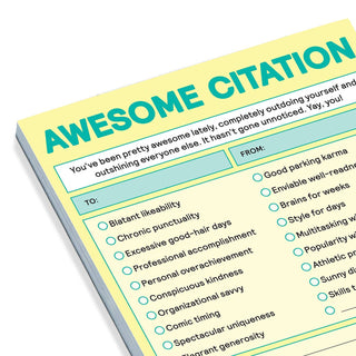 Awesome Citation Nifty Note Pad