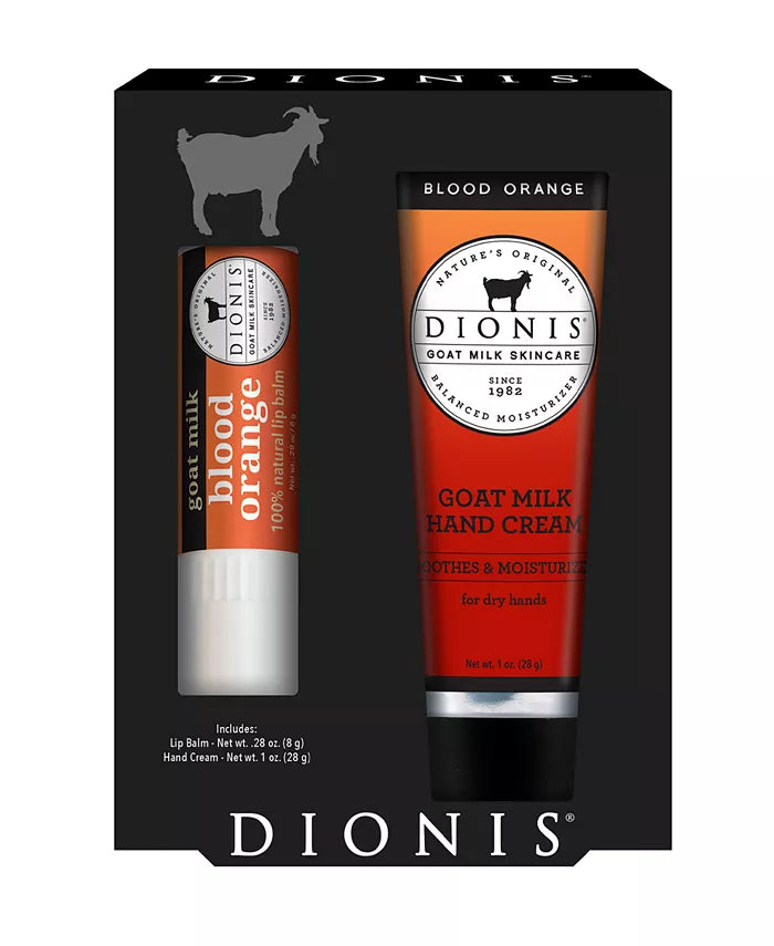 Dionis Blood Orange Lip Balm & Hand Cream Gift Set