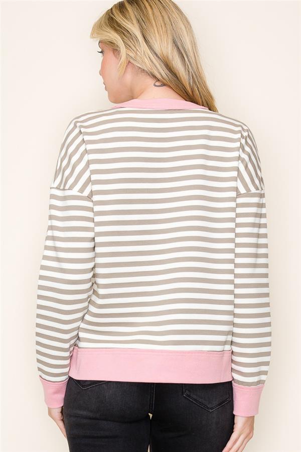 Color Block Banded Striped Top