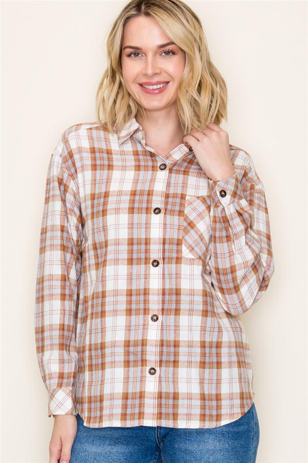 Button Down Plaid Shirt
