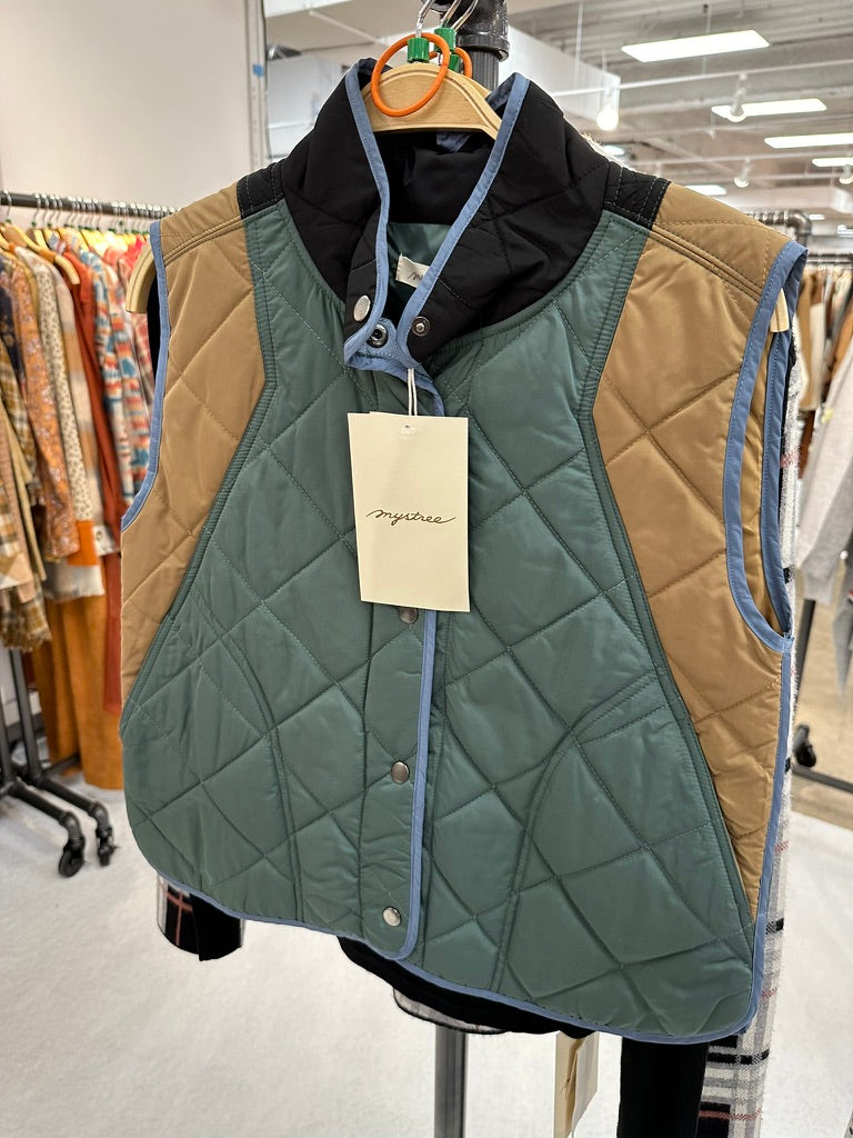 Color Block Padded Vest FINAL SALE