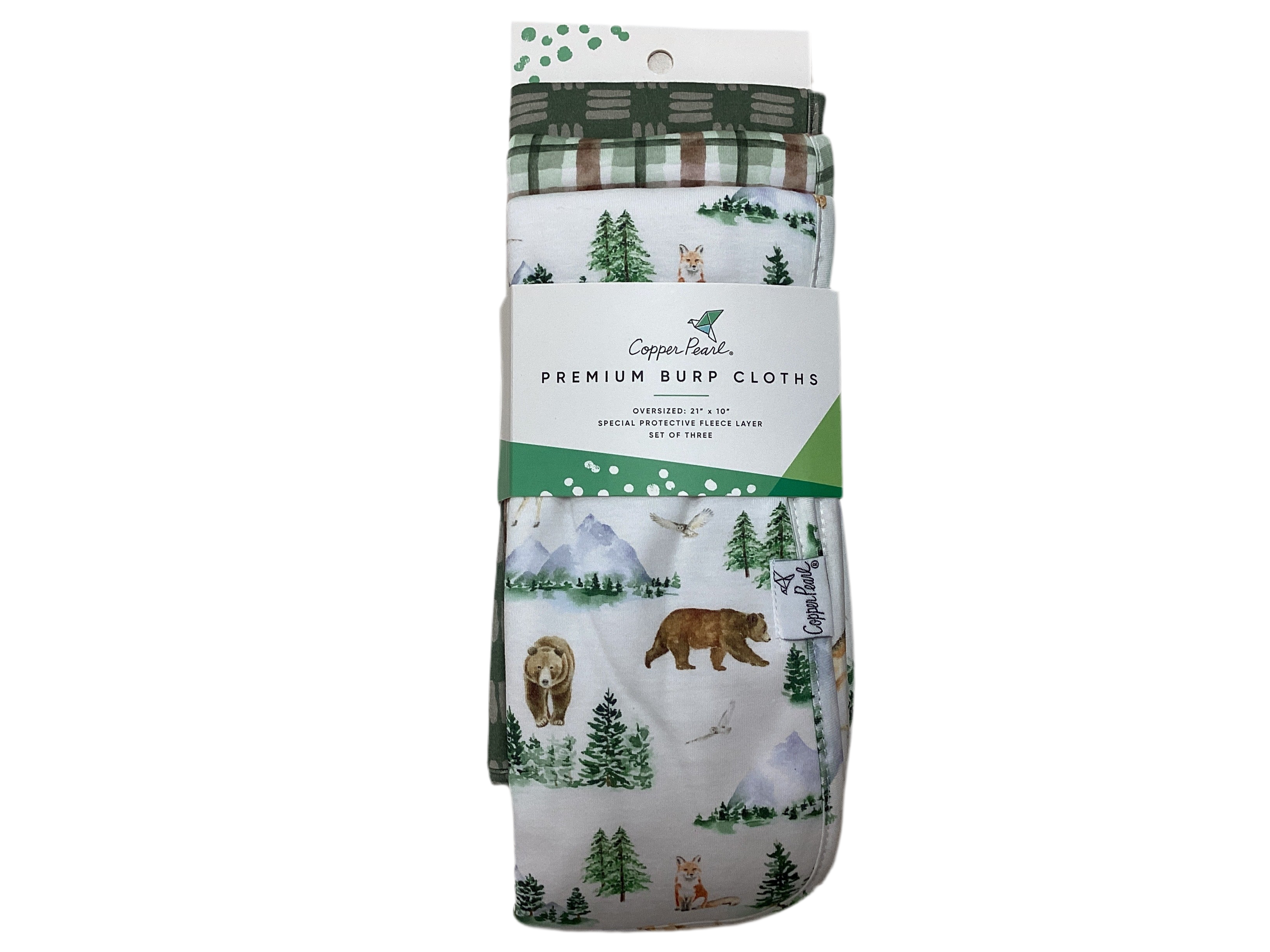 Grayson Copper Pearl Burp Cloth Set