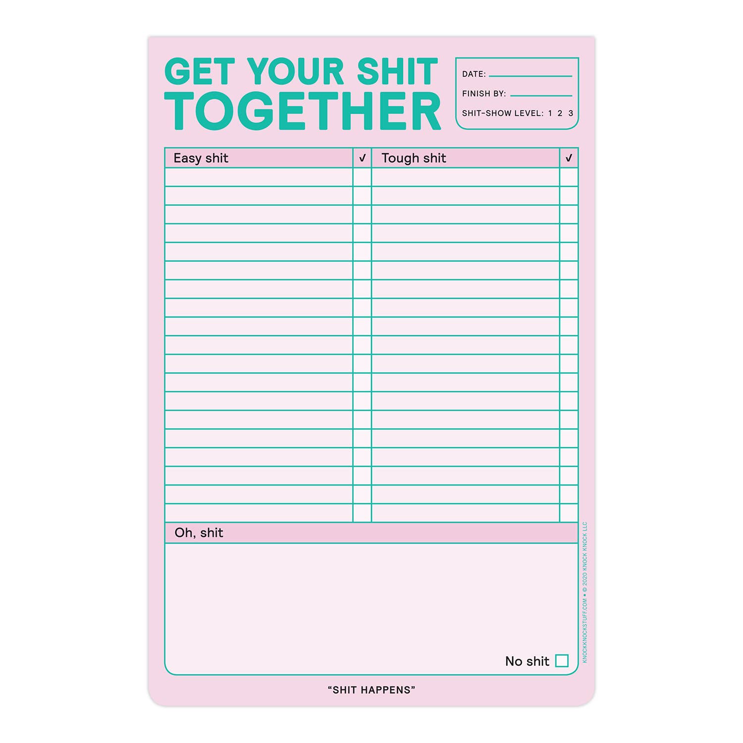 Get Your Shit Together Pad (Pastel Edition)