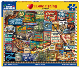I Love Fishing 1000-Piece Jigsaw Puzzle