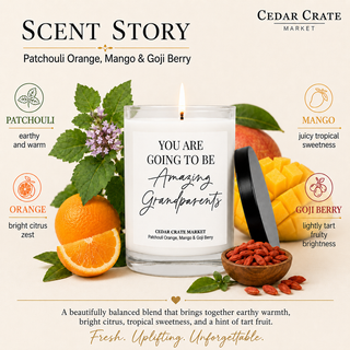 Grandparents Candle, Orange Berry Scent | You’re Amazing