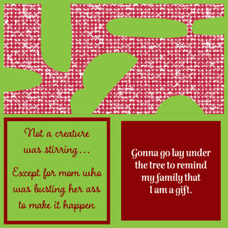 Christmas “I Am a Gift” Funny Cocktail Napkins