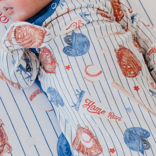 All Star Baseball Newborn Knotted Gown