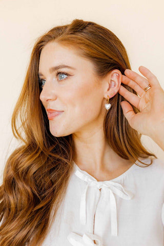 Sadie Bow Screwback Stud Earrings – 12mm Gold Tone