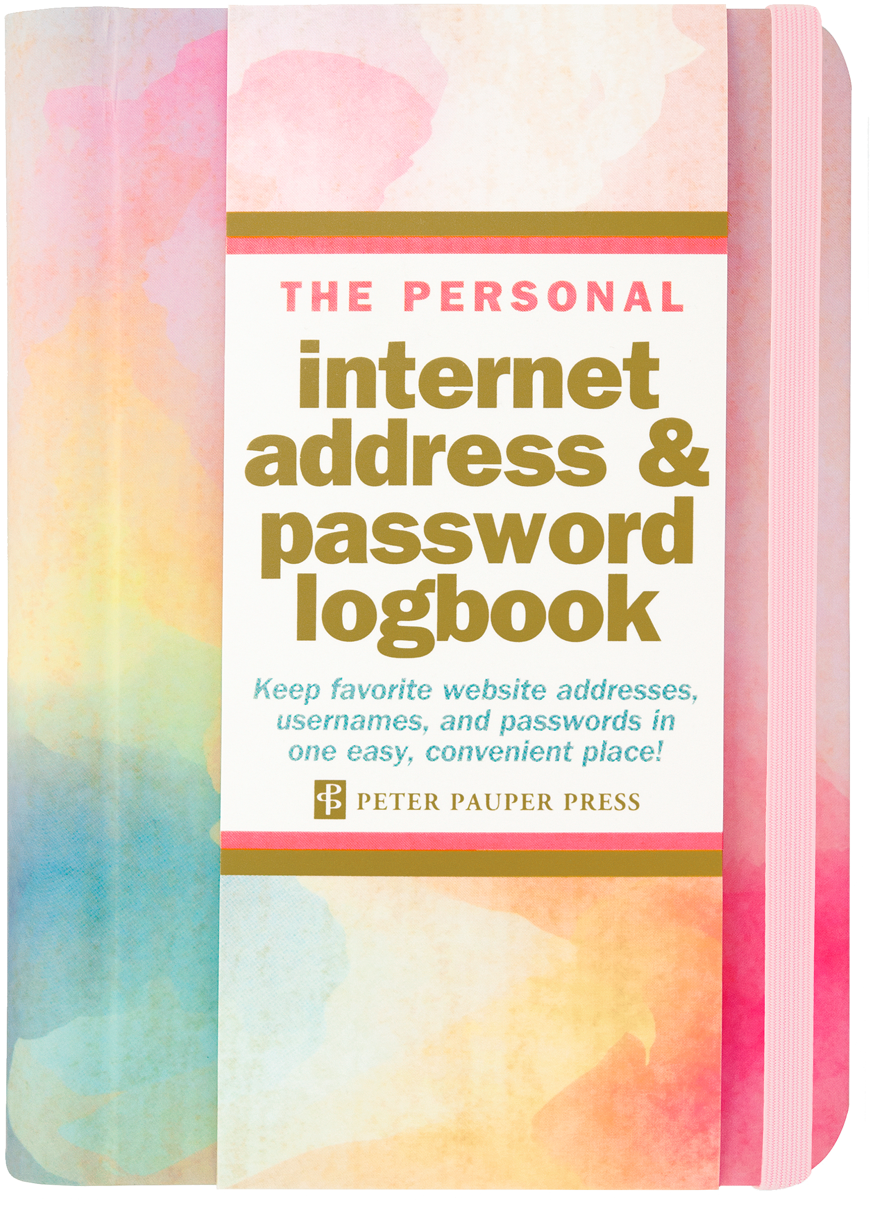 Watercolor Sunset Internet Address & Password Logbook