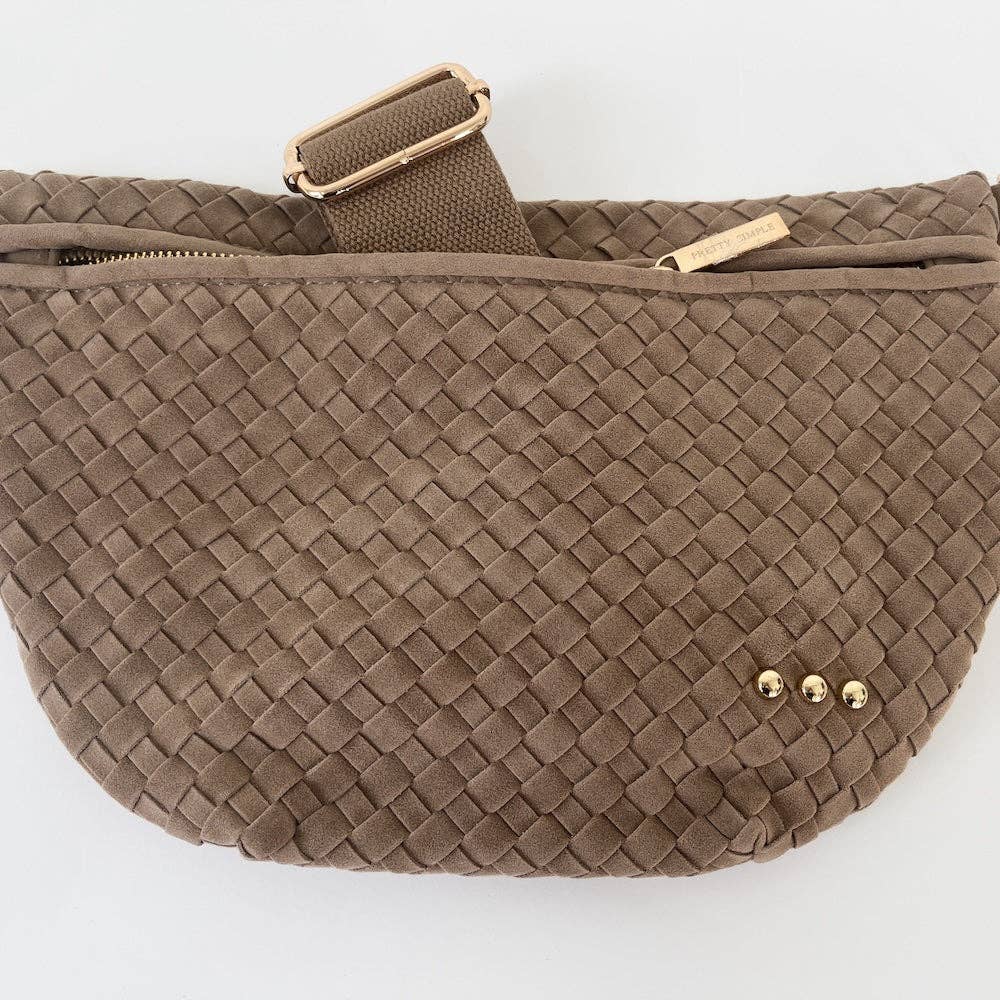 Suede Westlyn Woven Bum Bag