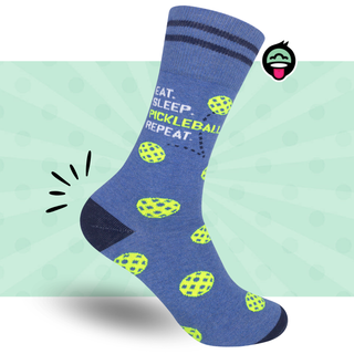 Eat Sleep Pickleball Repeat Socks