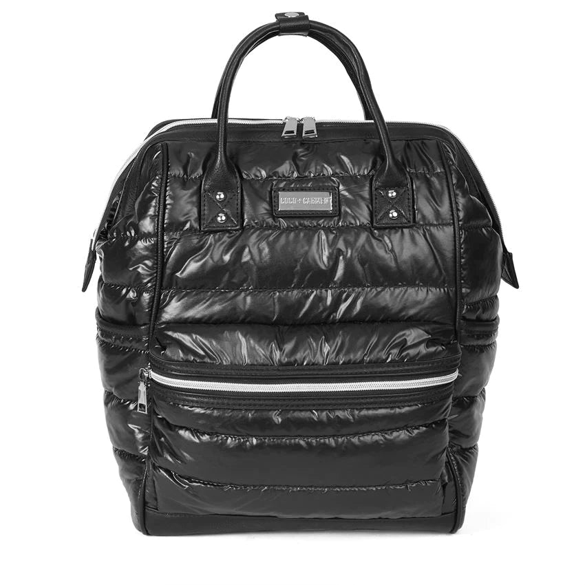 Black Puffer Travel Backpack