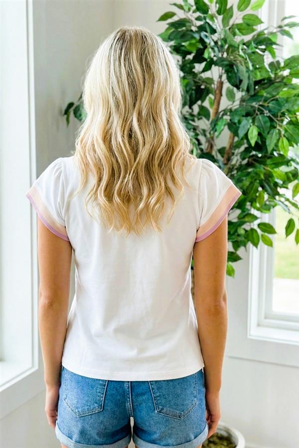 Varsity Knit Banded Johnny Collar Polo