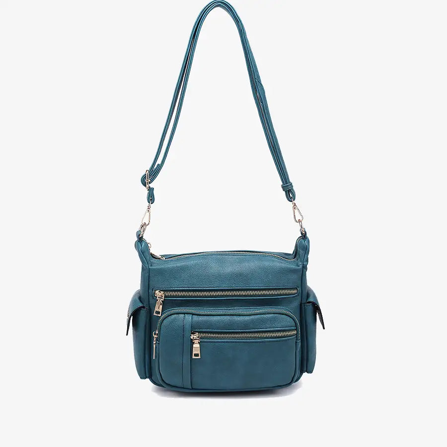 Nicole Multi-Zip Crossbody Bag