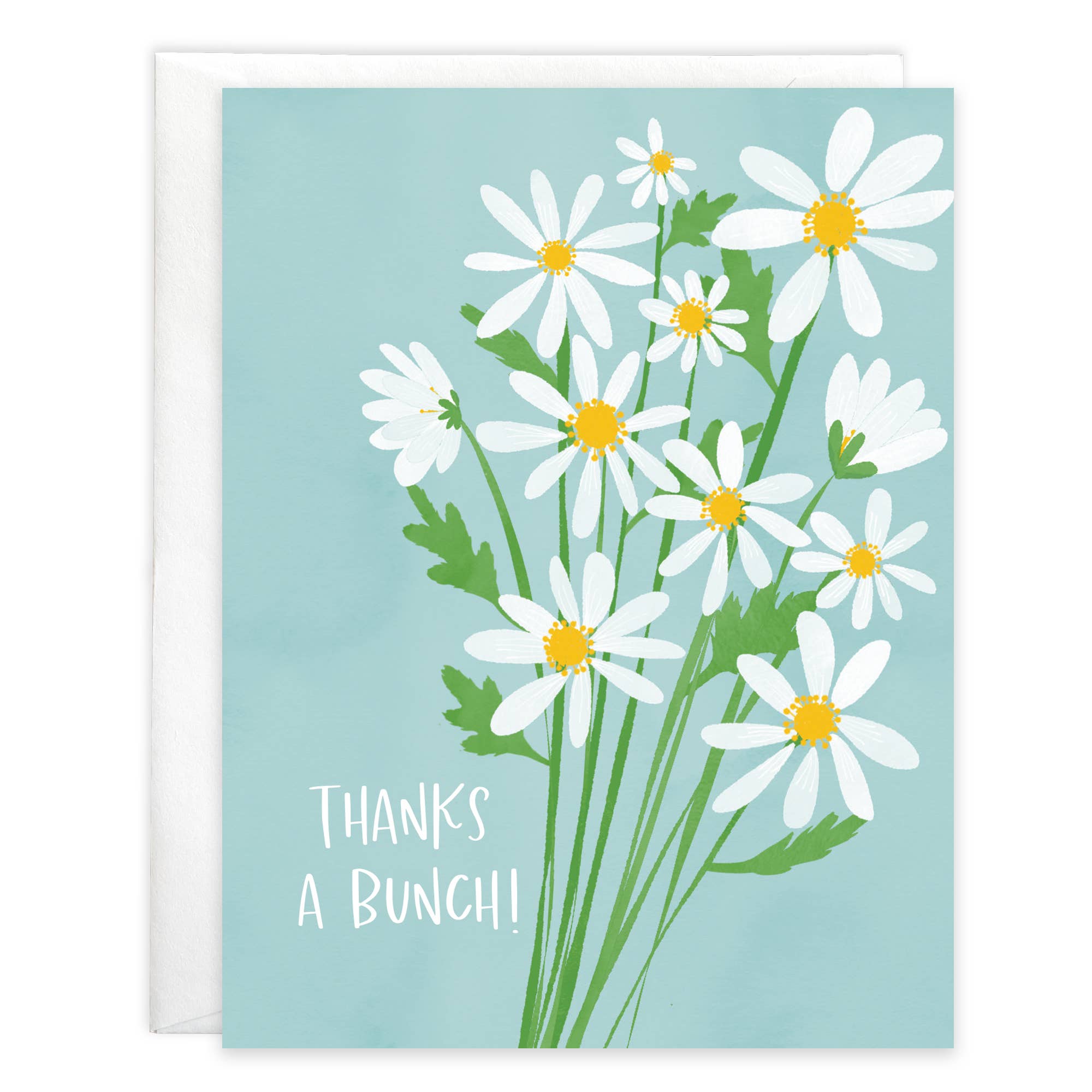 Thank You Greeting Card - Daisy Bouquet