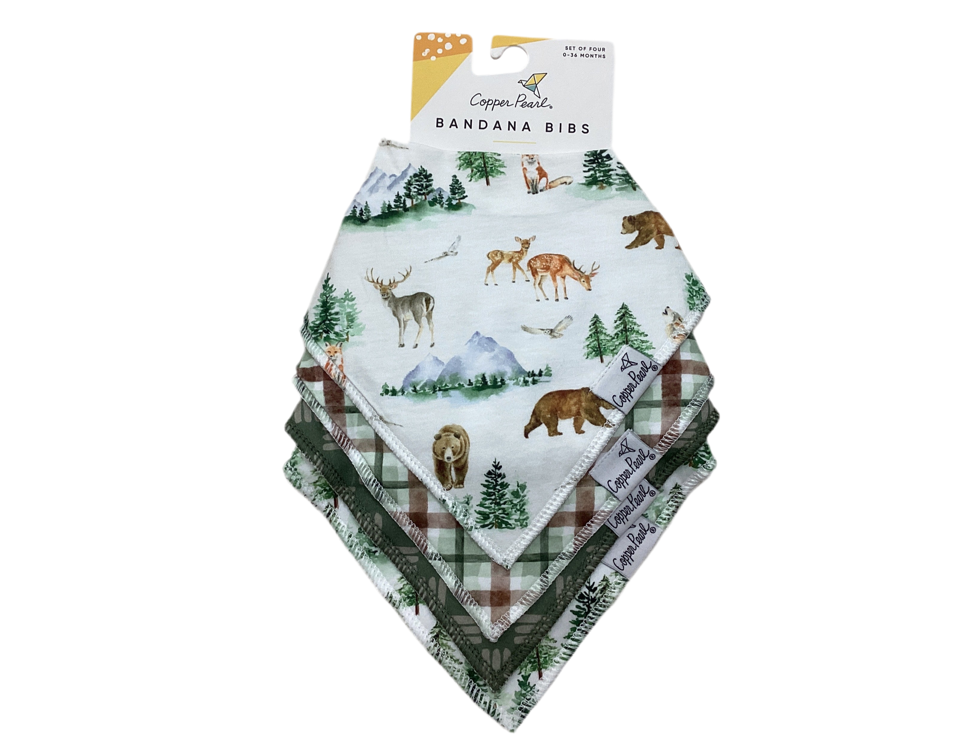 Grayson Copper Pearl Bandana Bib Set