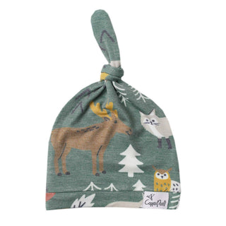 Atwood Woodland Top Knot Baby Hat