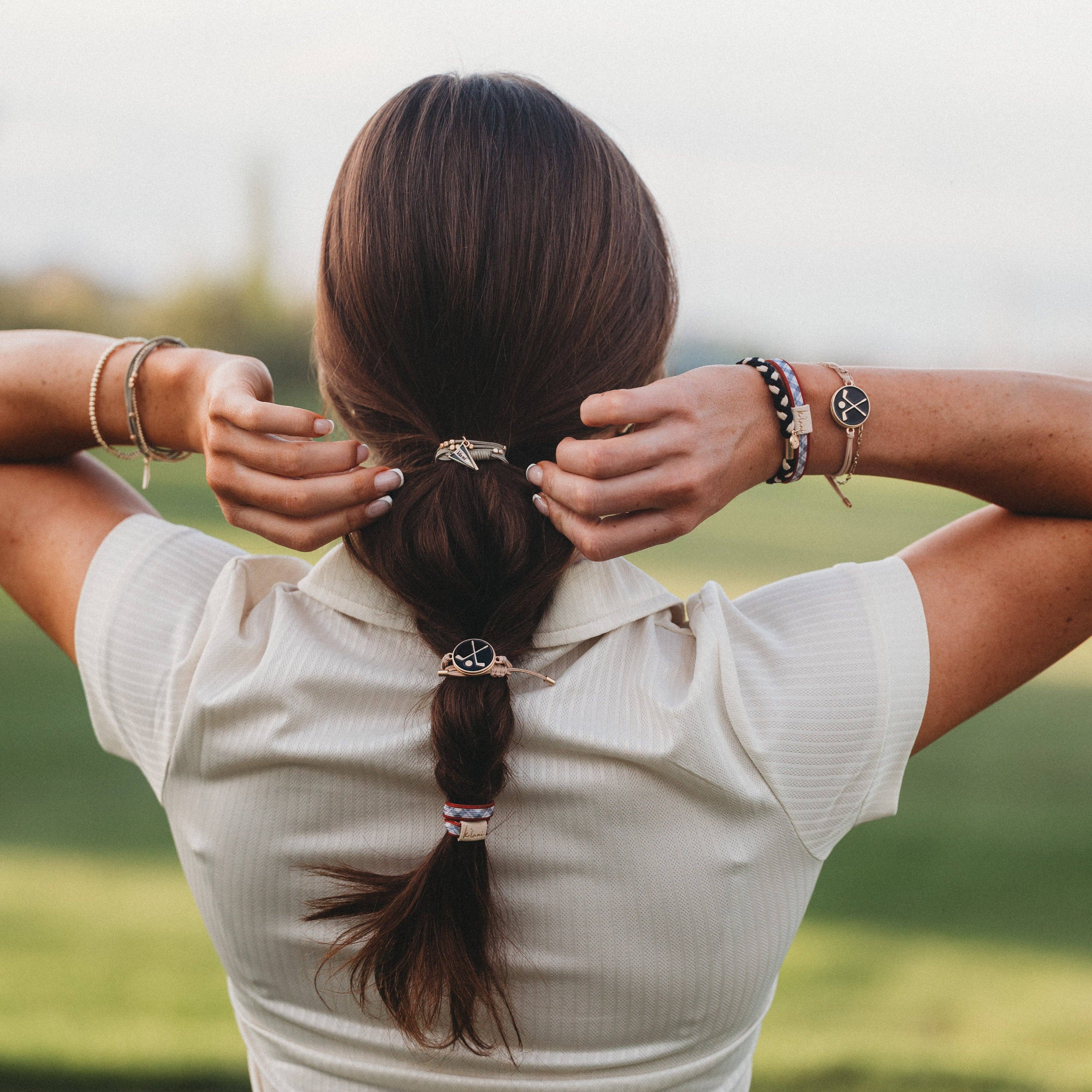 Birdie Golf Hair Tie Bracelets with Removable Ball Marker by K'lani