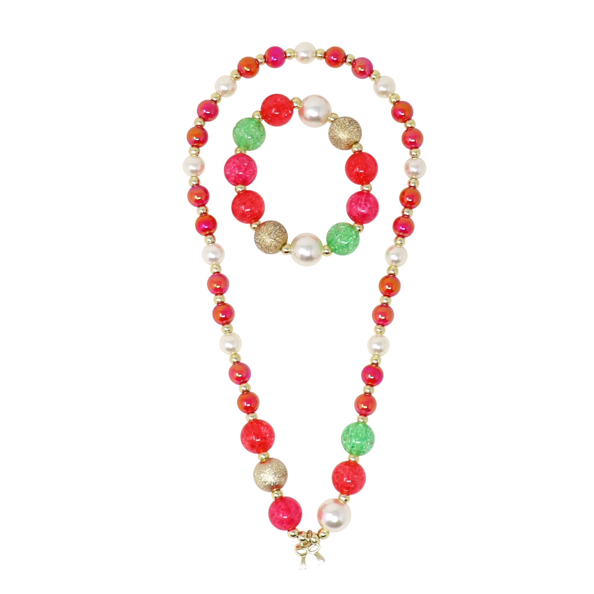 Brilliant & Bright Bow Necklace & Bracelet Set