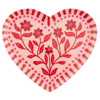 Enamel Tray Small Heart Scandi
