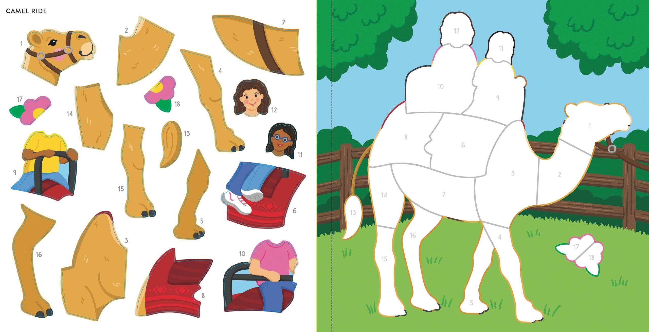 My First Color-by-Sticker Book - At the Zoo