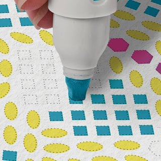 FlowArt Stamp by Shape | Secret Garden | Meditative Mosaic Art Pad