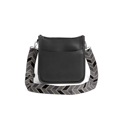 Zip top messenger bag sale