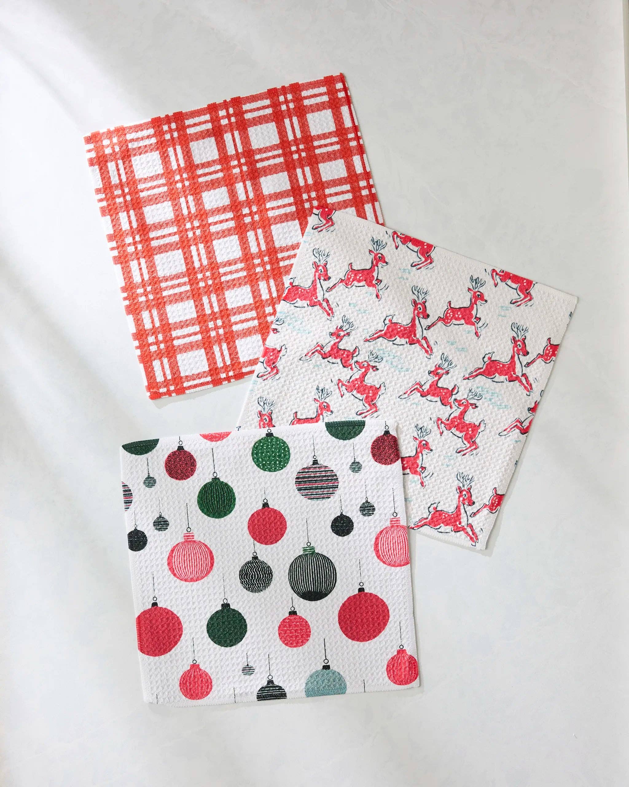Geometry Xmas Day Dishcloth Set