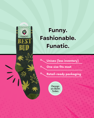 Best Bud Funny Crew Socks
