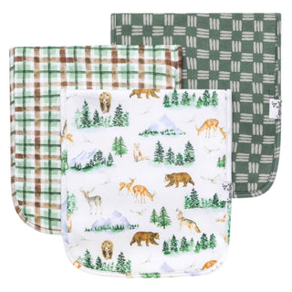 Grayson Woodland Premium Burp Cloths - 3 Pack