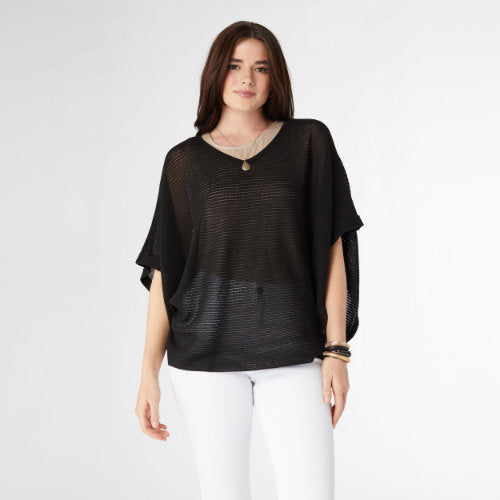 Open Weave Dolman Sweater