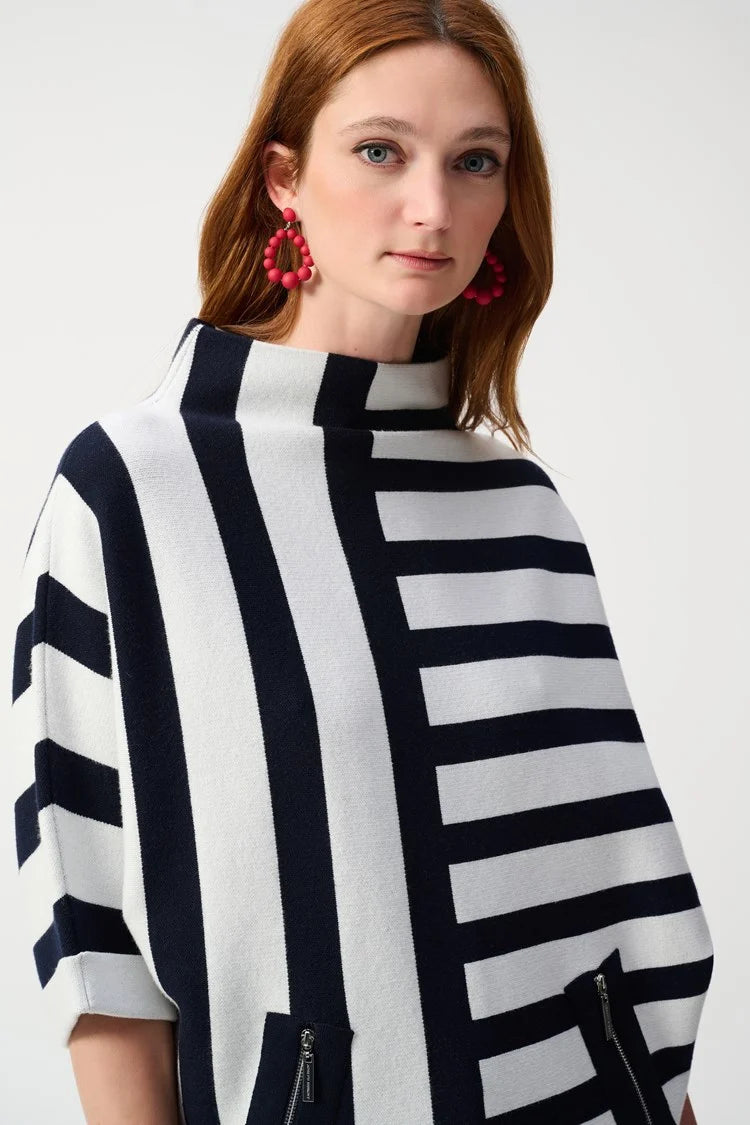 Joseph Ribkoff Jacquard Stripe Sweater