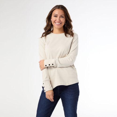 Super Soft Snap Cuff Top