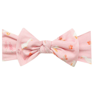 Gigi Goose Print Knit Headband Bow