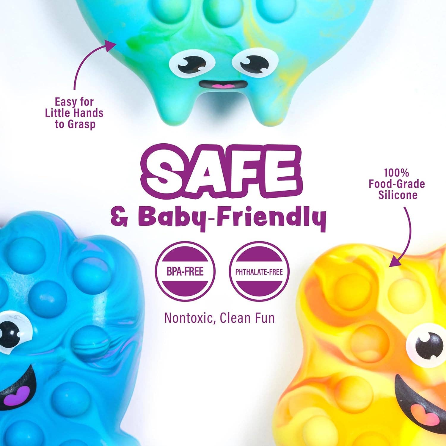 Tub Works® Tub Poppers™ Popping Kids & Toddler Bath Toys