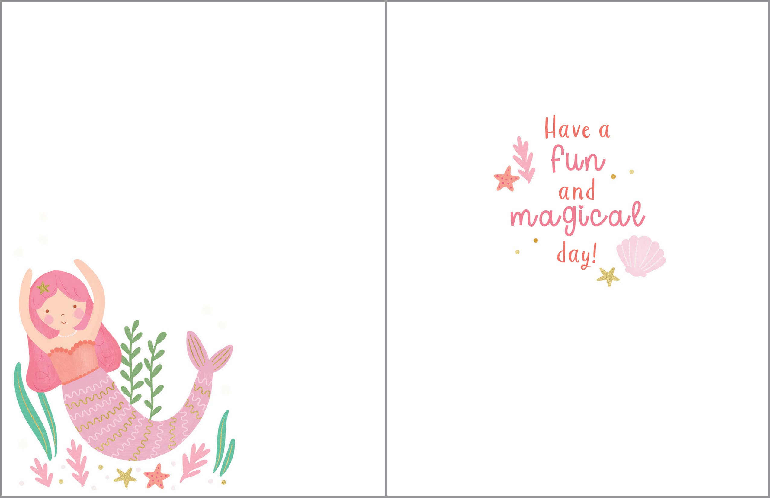 Mermaid Birthday Greeting Card | Gina B Designs