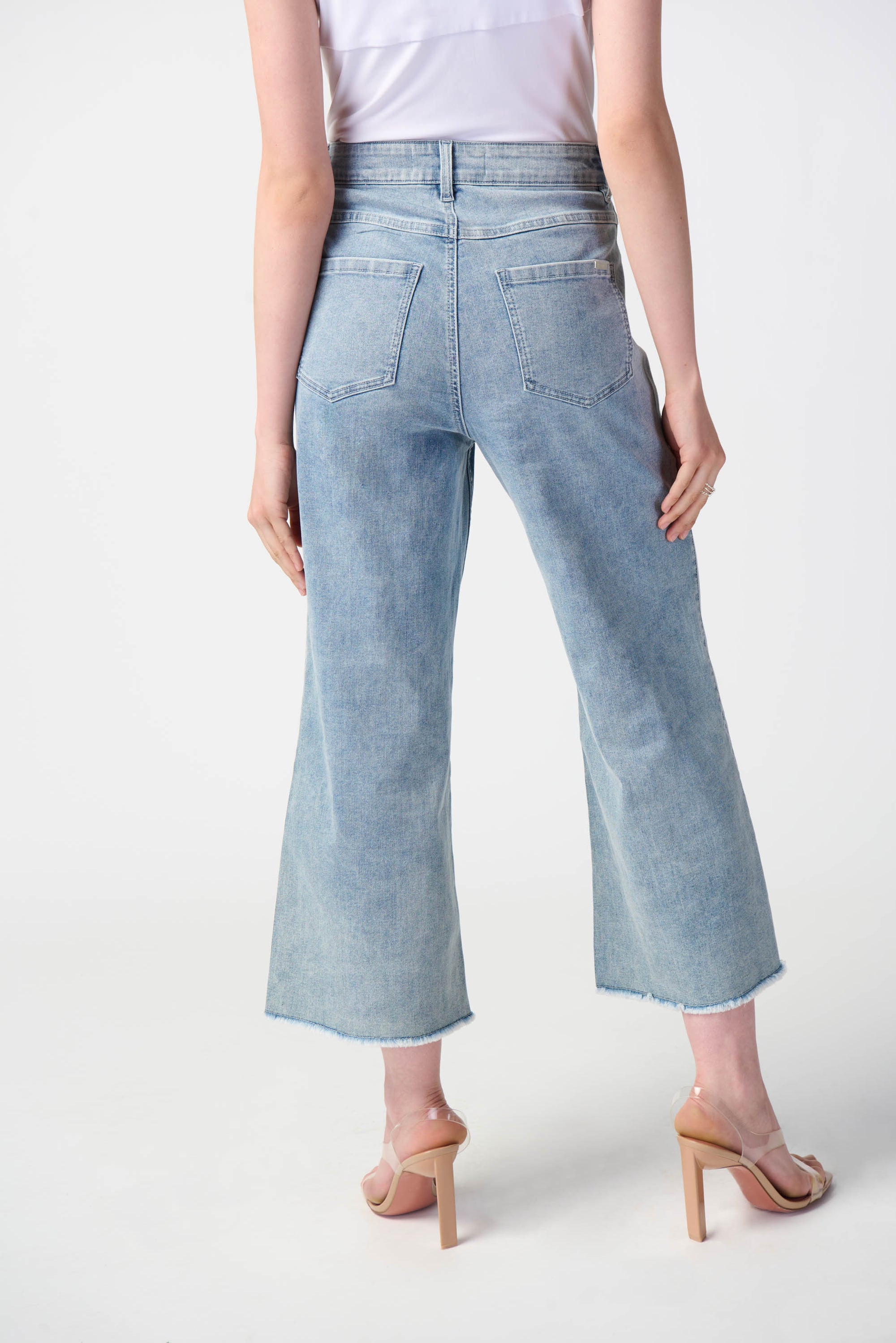 Embellished Front Seam Culotte Jeans