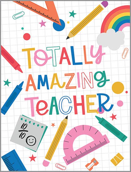 Thank You Greeting Card - Amazing Teacher