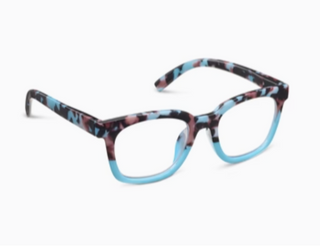* Peepers To The Max Blue Light Reading Glasses - Light Blue Botanico