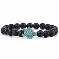 The Journey Sea Turtle Bracelet by Fahlo in Lava Stone