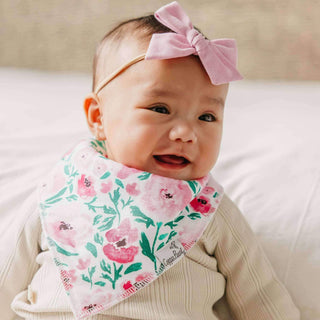 Copper Pearl Bloom Baby Bandana Bib Set