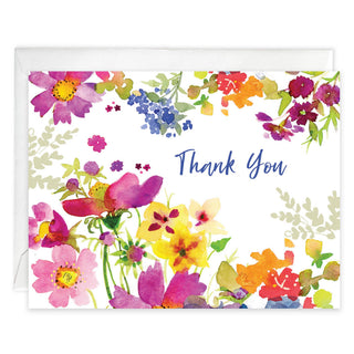 Blank Note Card - Fuscia Cosmos