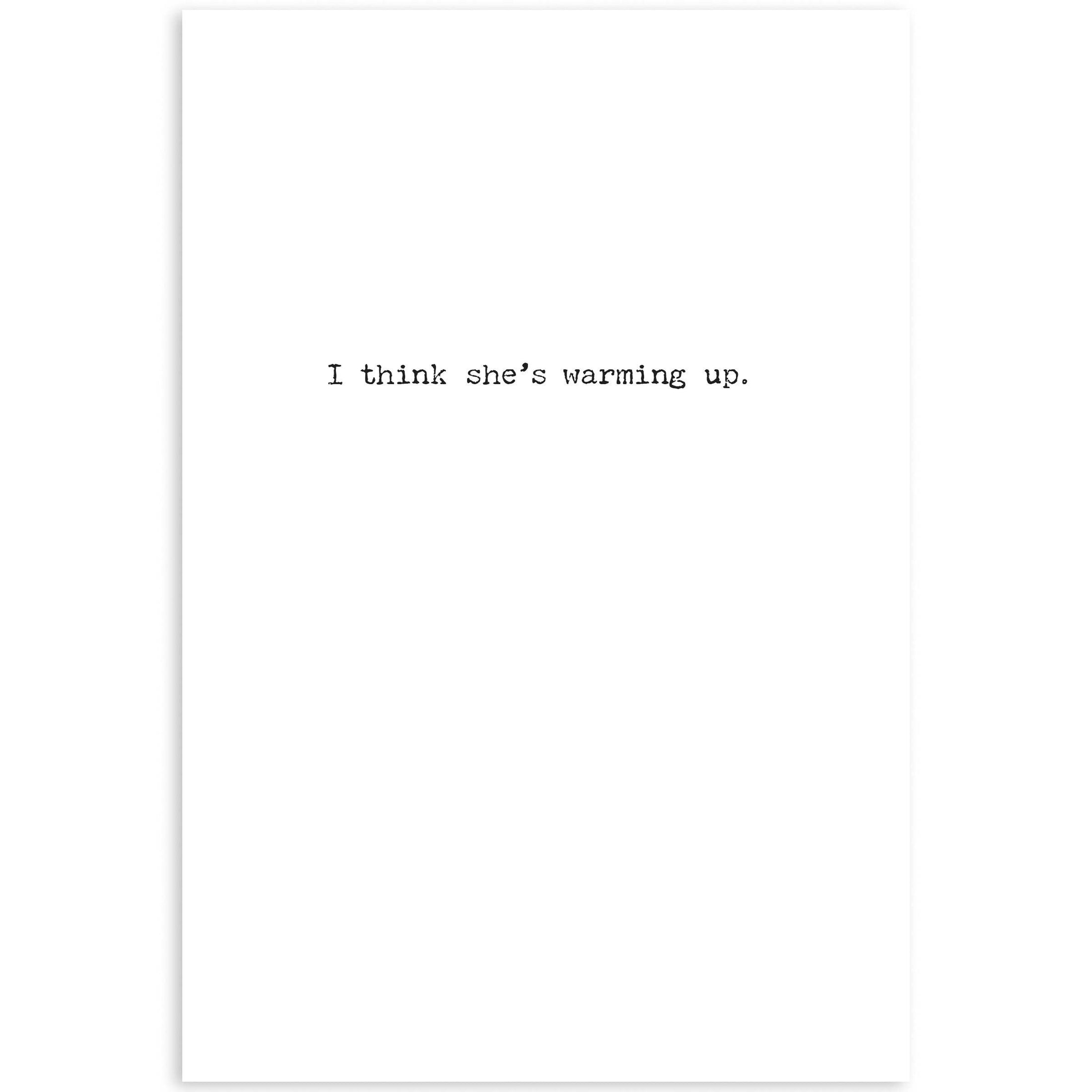 Fat Lady Sings Greeting Card - Age