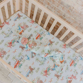Dino Explorer Knit Swaddle Blanket