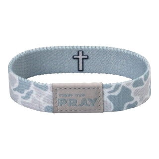 Tap To Pray® River Rock Camo Aspen Bible Verse Wristband