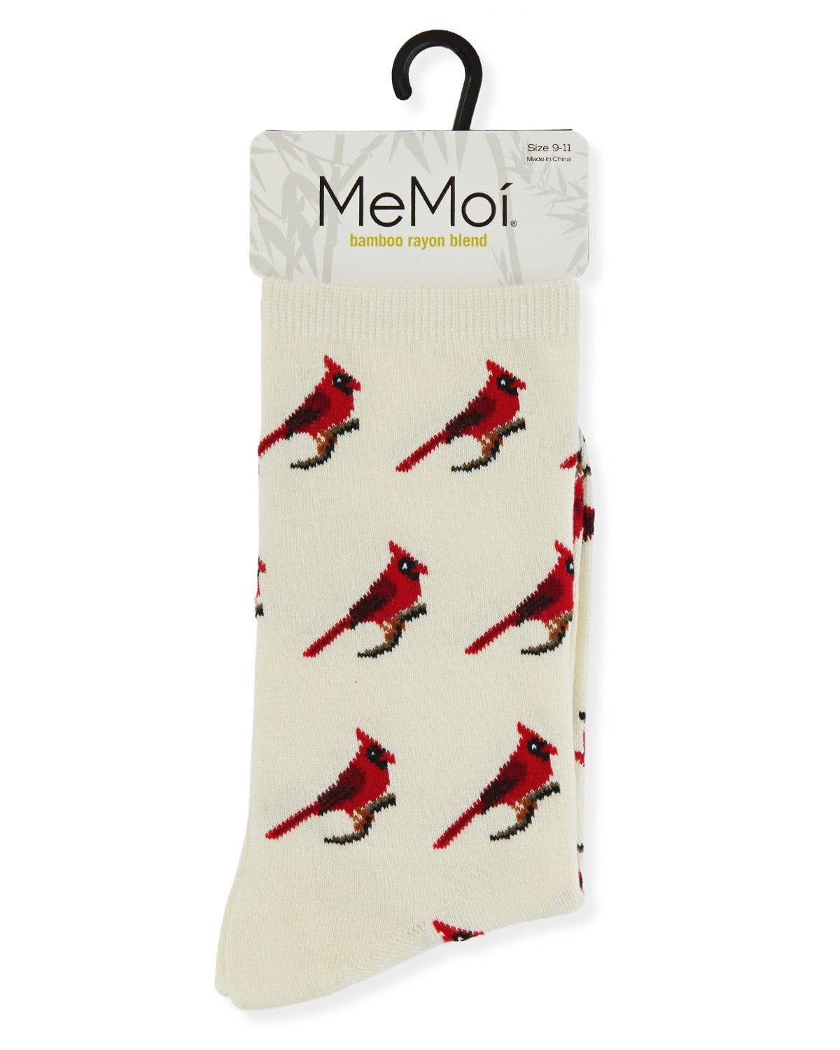 MeMoi Cardinal Bamboo Crew Sock