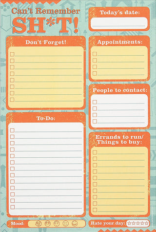 Can't Remember Sh*t  Note Pads