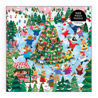 Winter Whirl 500-Piece Family Puzzle | Christmas Puzzle