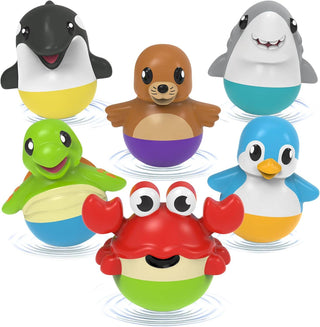 Tub Works Tub Bobbers Watertight Bath Toys, 6-Pack